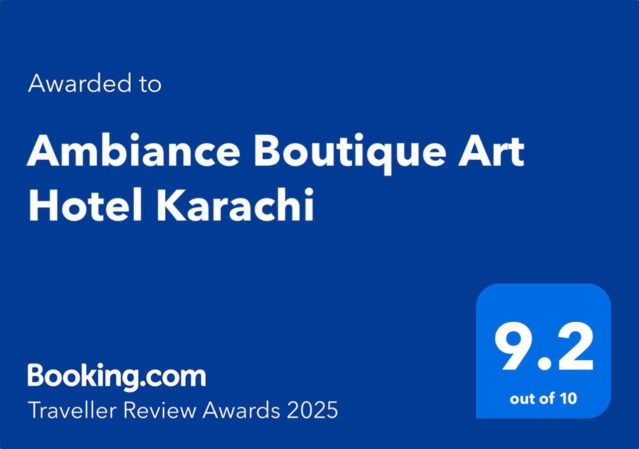 Ambiance Boutique Art Hotel Karachi Exterior foto